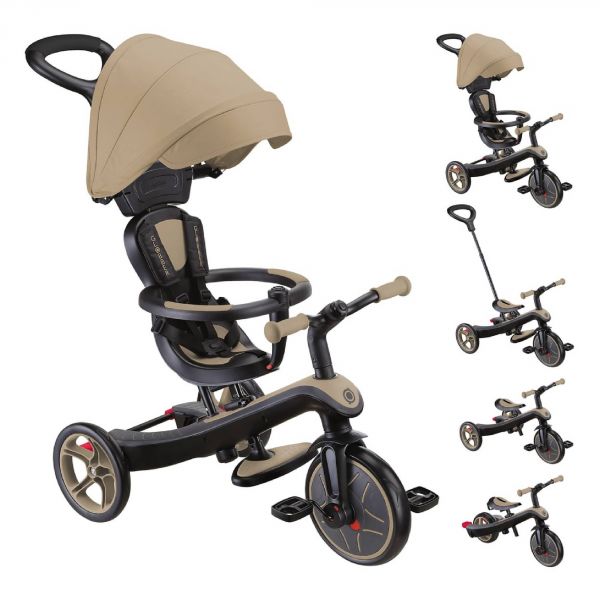 Tricycle explorer 4 en 1 évolutif Taupe