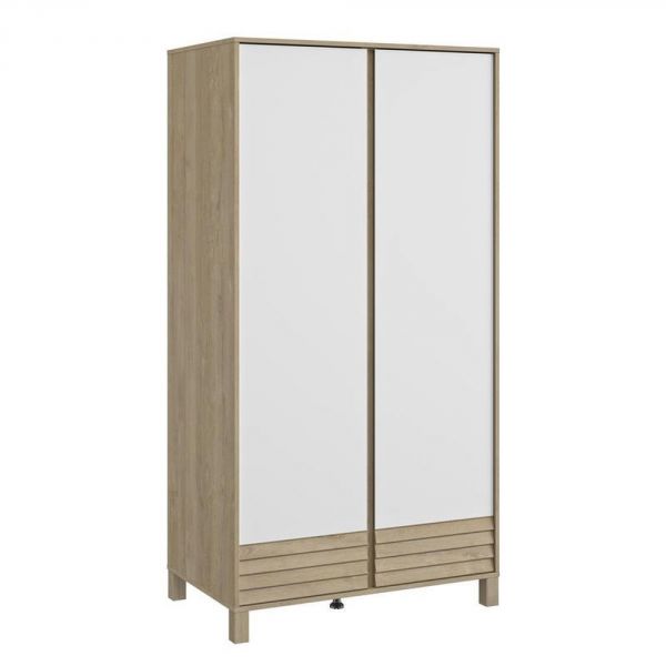 Chambre trio lit bébé évolutif 70x140 cm + commode + armoire Achille