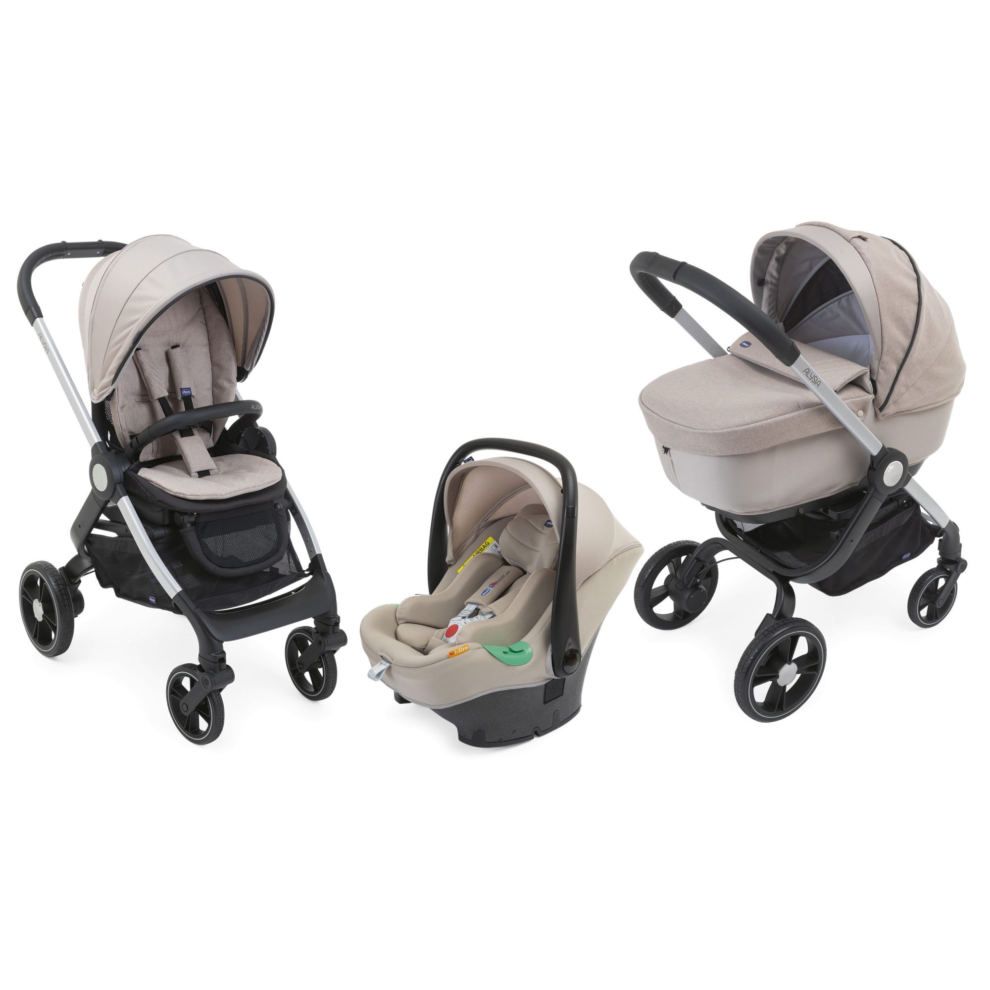 Chicco Poussette Trio Alysia I Size Sand Made In Bebe
