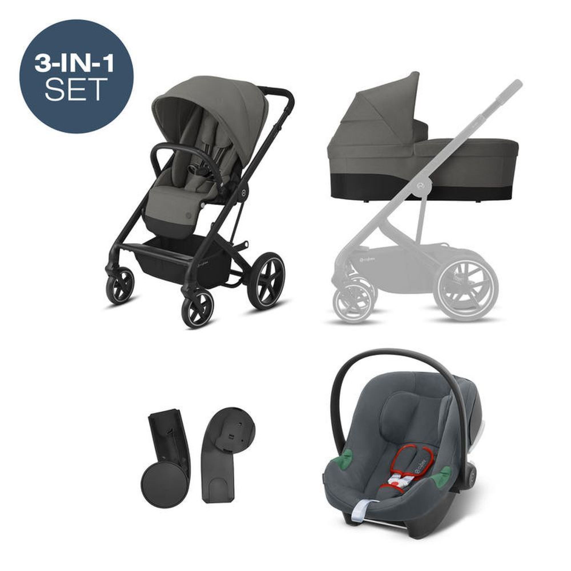 Poussette trio 3-en-1 bébé top confort