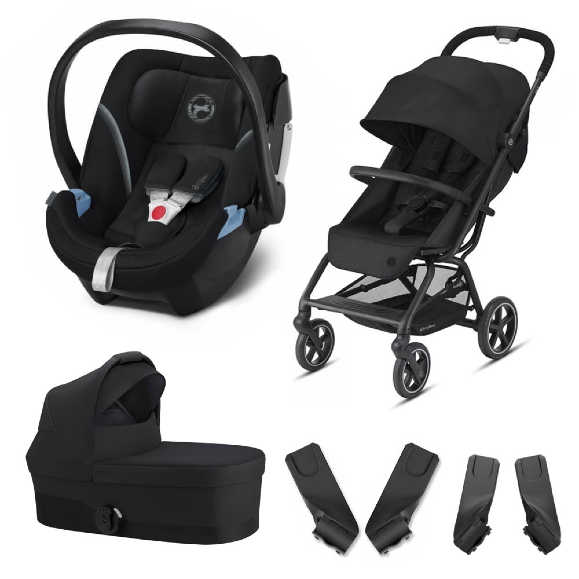 Cybex Gold Pack trio poussette Eezy S+ 2 + siège auto Aton 5 + nacelle