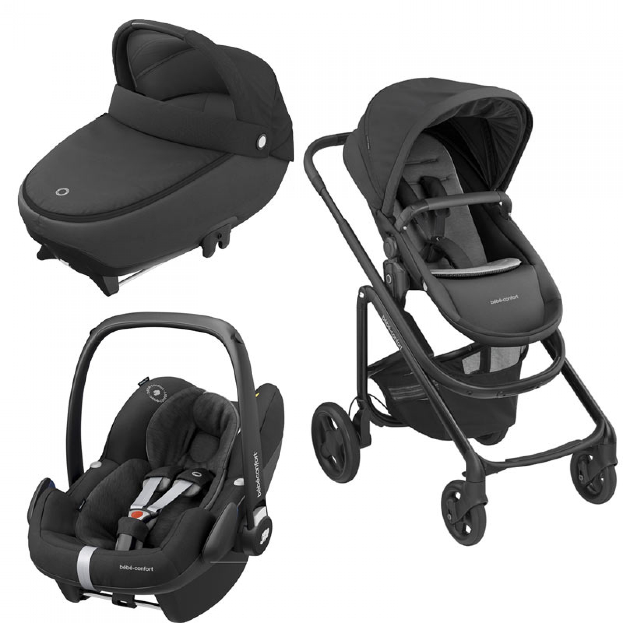Bebe Confort Pack Poussette Trio Lila Cp Jade Pebble Pro Essential Black Made In Bebe