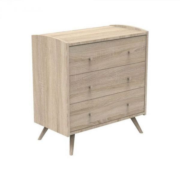 Chambre trio lit bébé Little Big Bed 70x140 + armoire + commode Access bois