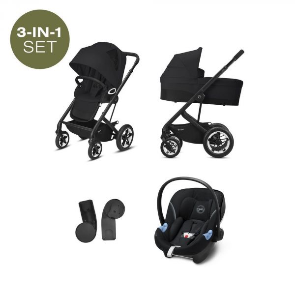 Poussette Trio Talos S lux 3 in 1 Deep Black