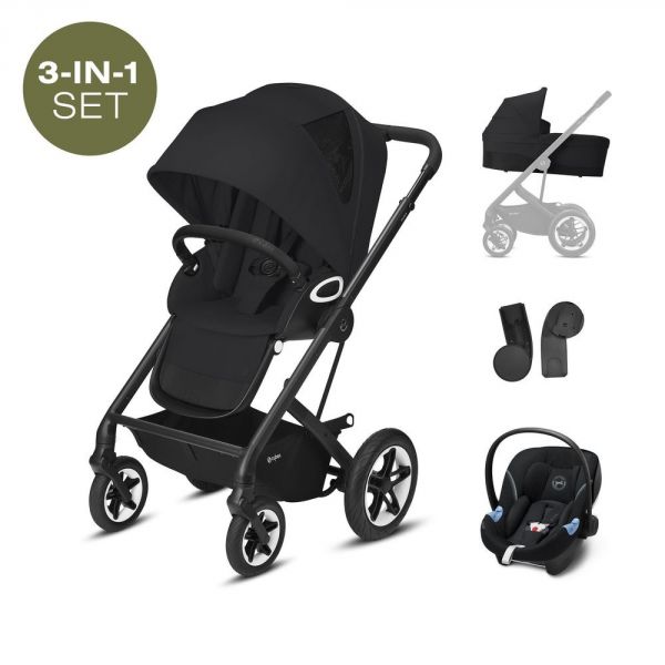 Poussette Trio Talos S lux 3 in 1 Deep Black