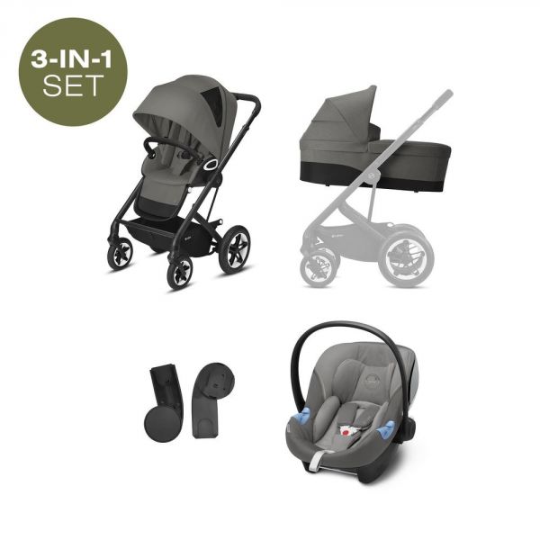 Poussette Trio Talos S lux 3 in 1 Soho Grey
