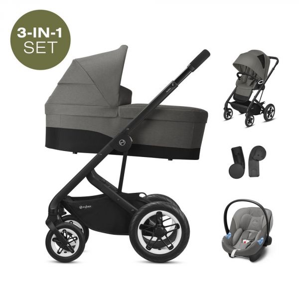 Poussette Trio Talos S lux 3 in 1 Soho Grey