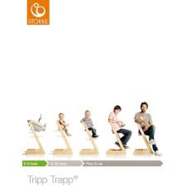 Chaise haute Tripp Trapp Chêne gris pâle