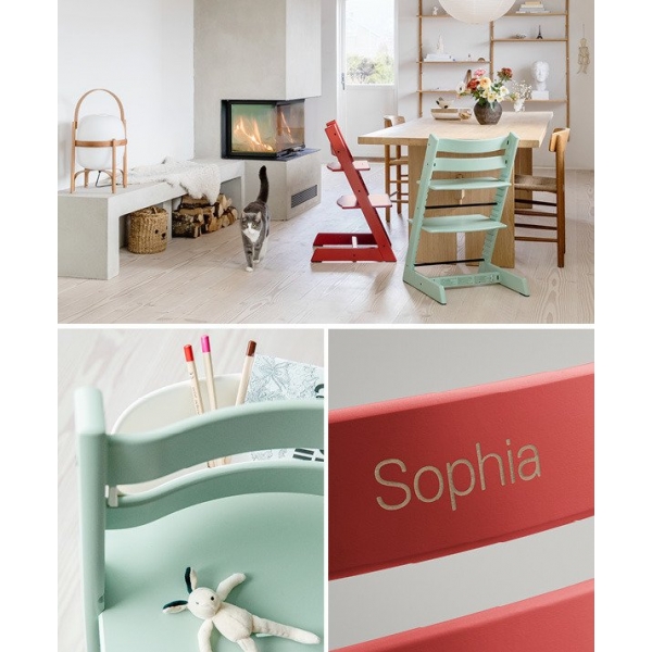 Chaise haute Tripp Trapp Chêne gris pâle