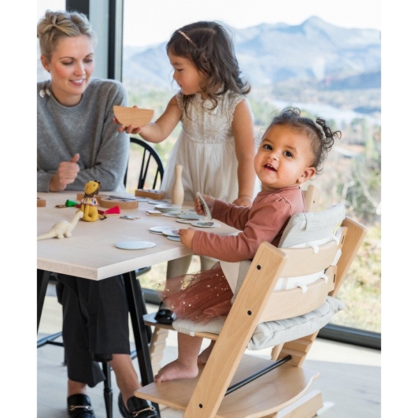 Chaise haute Tripp Trapp Chêne gris pâle