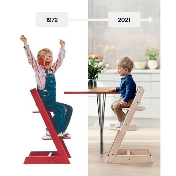 Chaise haute Tripp Trapp Chêne gris pâle