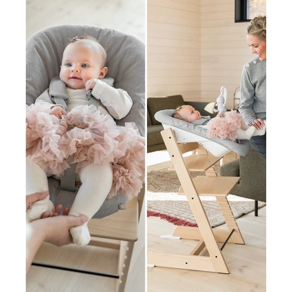 Chaise haute Tripp Trapp Chêne gris pâle