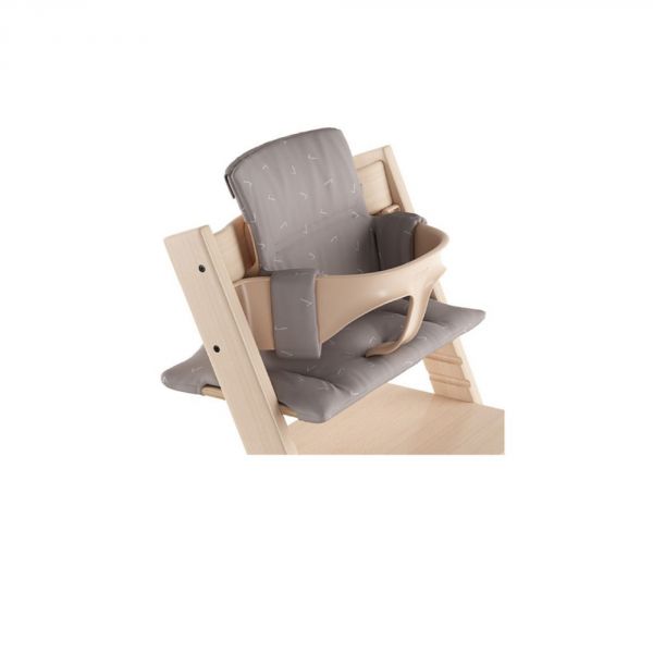 Coussin chaise haute Tripp Trapp coton bio Icon Grey