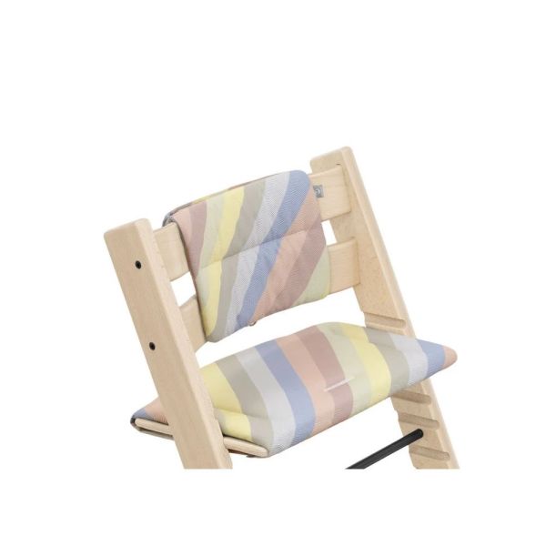 Coussin pour chaise haute Tripp Trapp Rayures pastel