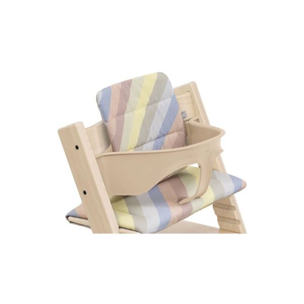 Coussin pour chaise haute Tripp Trapp Rayures pastel