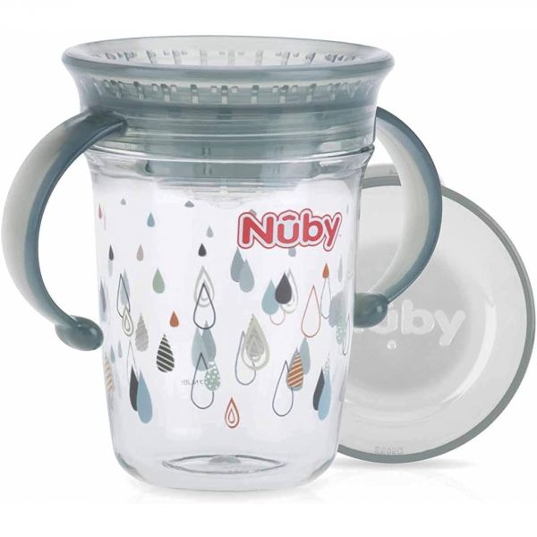 Tasse d'apprentissage 360° avec anses 240ml Gris