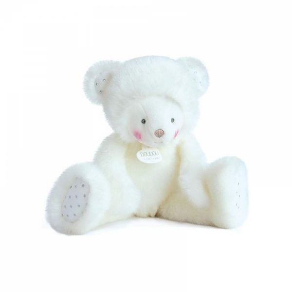 Ourson blanc 30 cm -  Trop Mimi