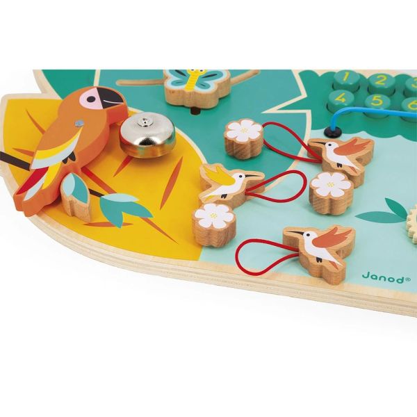 Panneau d'activités en bois Busy Board Crocodile Tropik