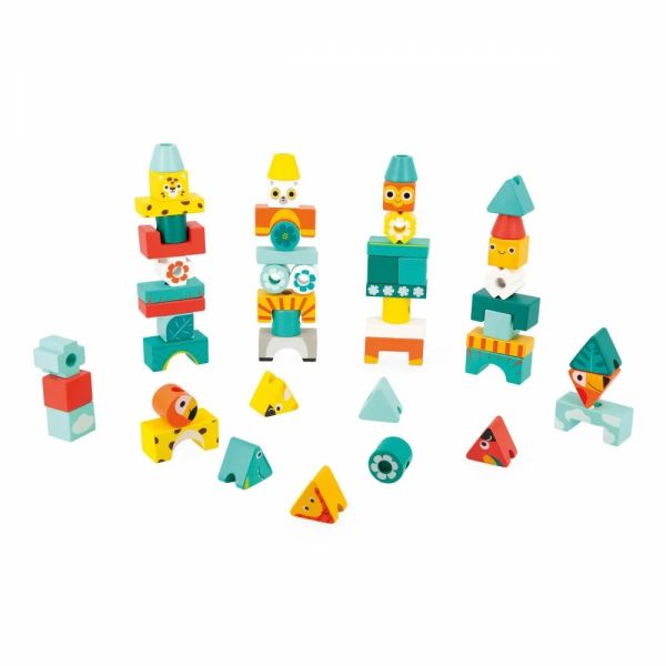 Jeu d'éveil à empiler Totem Tropik