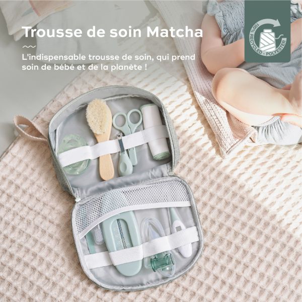 Trousse de soin bébé matcha