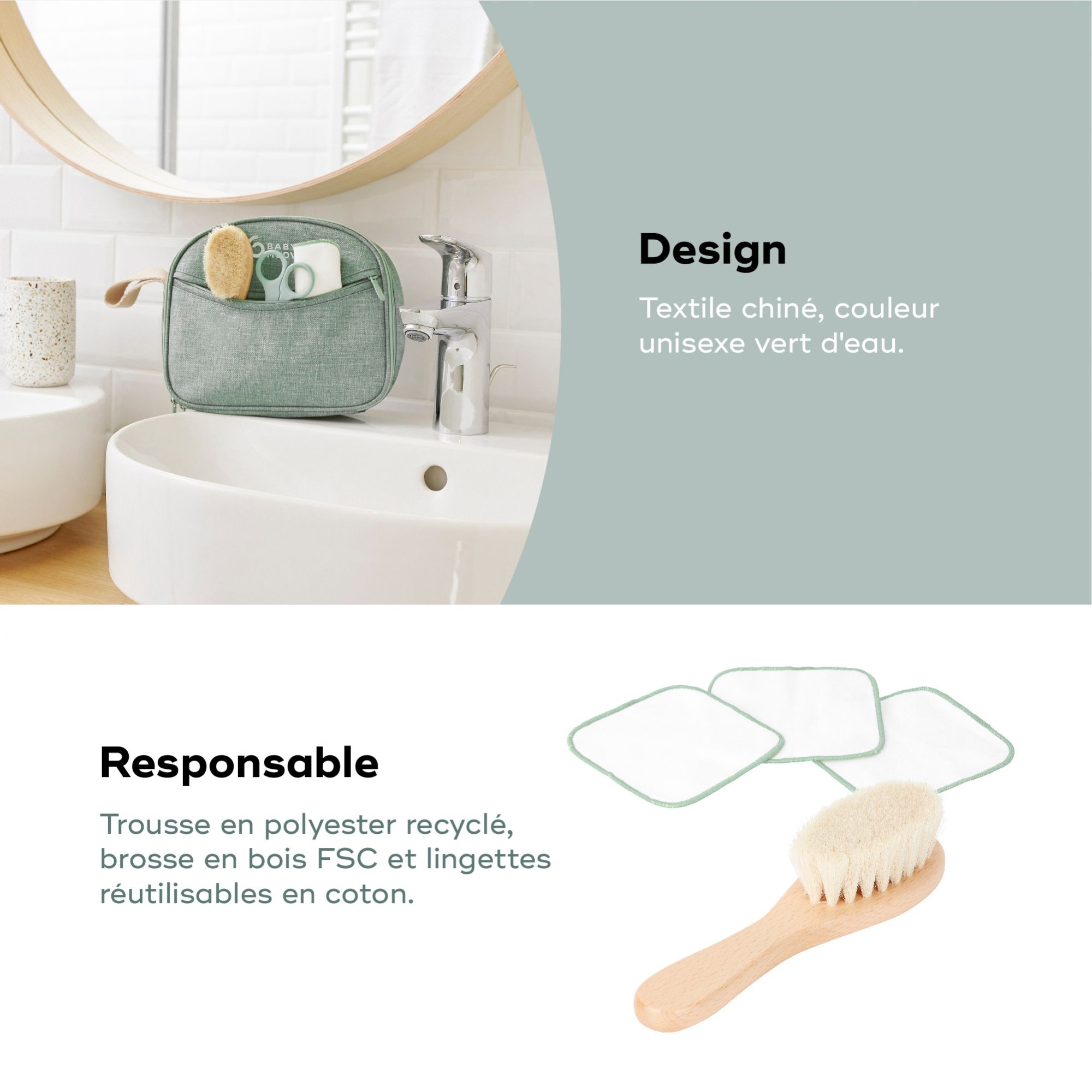 Trousse de soin Matcha BABYMOOV, Vente en ligne de Accessoires bain