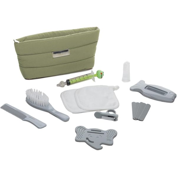 Trousse de soin plumea vert cactus avec 9 accessoires