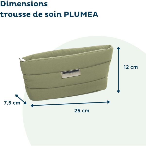 Trousse de soin plumea vert cactus avec 9 accessoires