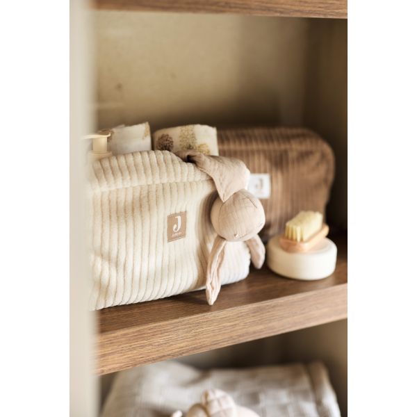 Trousse de toilette bébé Cloudy Rib Oatmeal