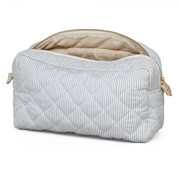 Petite trousse Rayures Classiques Bleu