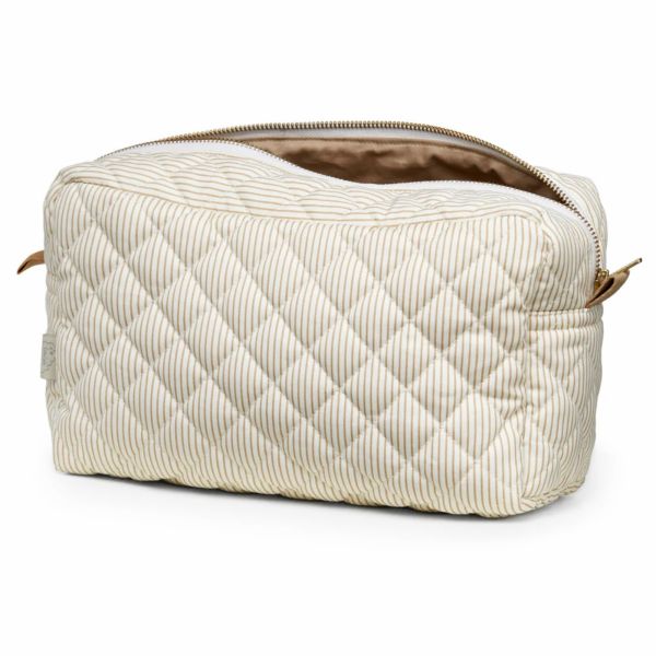 Petite trousse Rayures Classiques Marron