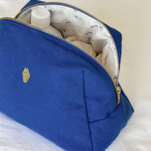 Trousse de toilette Jade Bleu Cobalt