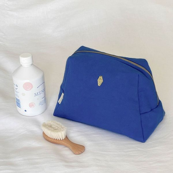 Trousse de toilette Jade Bleu Cobalt