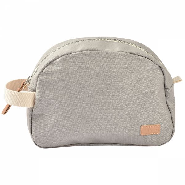 Trousse de toilette canvas gris perle