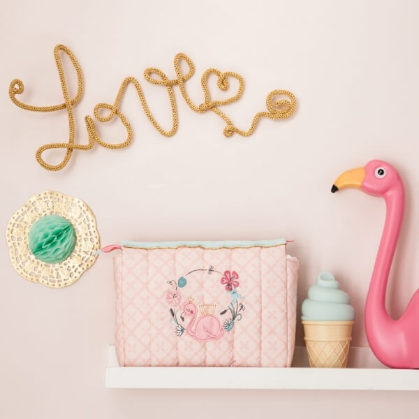 Trousse de toilette Flamant rose