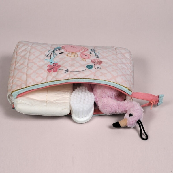 Trousse de toilette Flamant rose