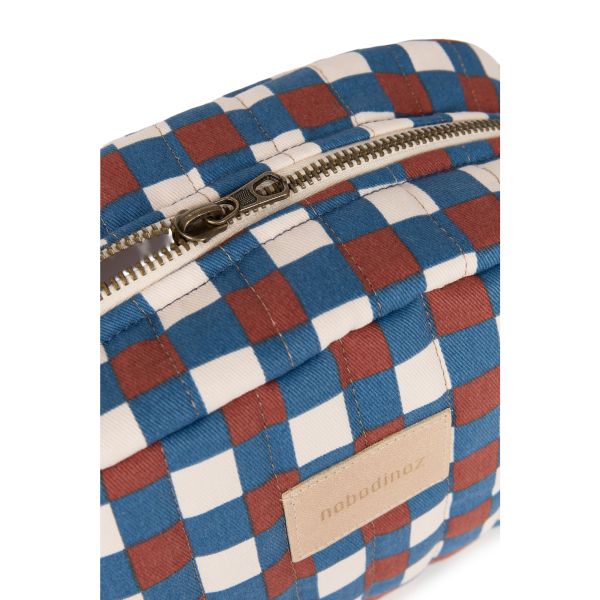 Trousse de toilette imperméable Hyde Park Blue Red Mosaic