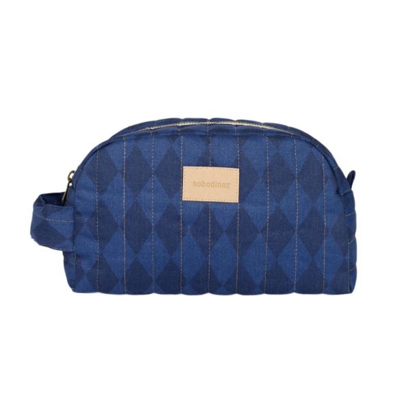 Trousse de toilette imperméable Hyde Park Denim Blue Diamonds