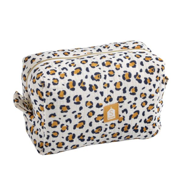 Trousse de toilette Léopard blanc