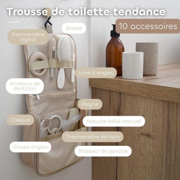 Trousse de toilette nomade 10 Accessoires Terre d'argile
