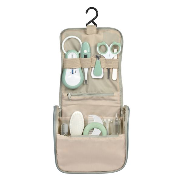 Trousse de toilette nomade 10 Accessoires Vert Sauge