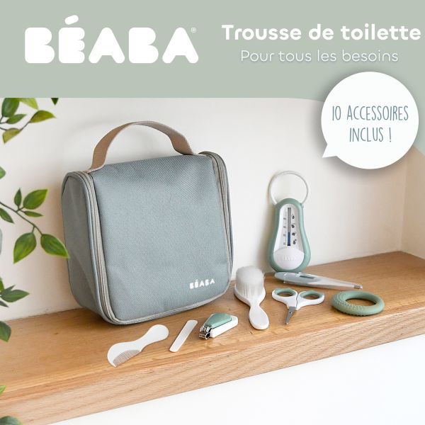 Trousse de toilette nomade 10 Accessoires Vert Sauge