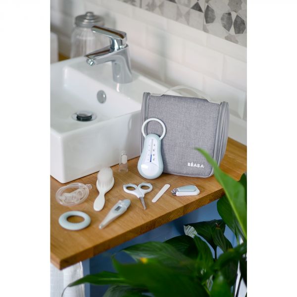 Trousse de toilette nomade 9 accessoires green blue