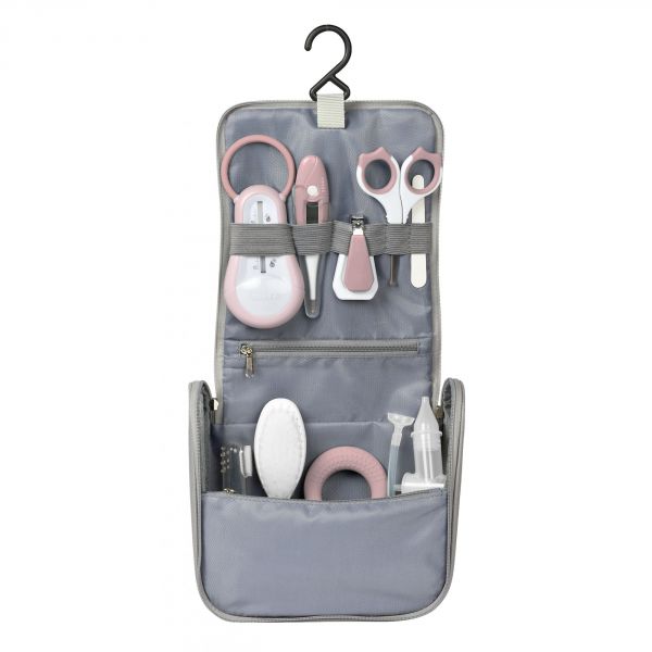 Trousse de toilette nomade 9 accessoires old pink