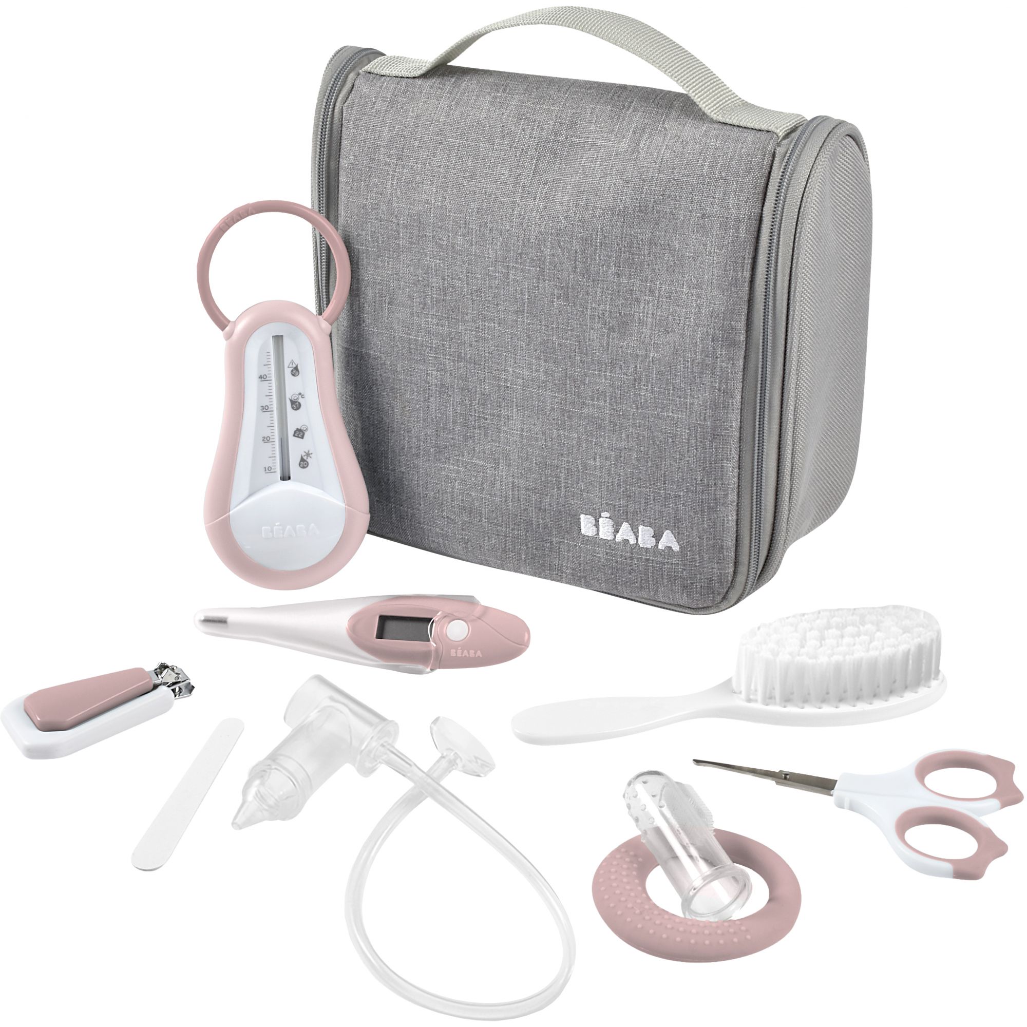 Trousse de toilette nomade 9 accessoires Old Pink BEABA, Vente en ligne de  Soin bébé