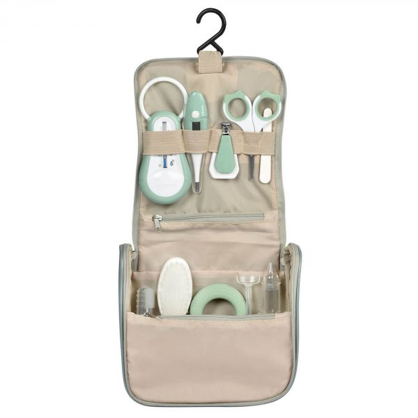 Trousse de toilette nomade 9 accessoires Sage Green