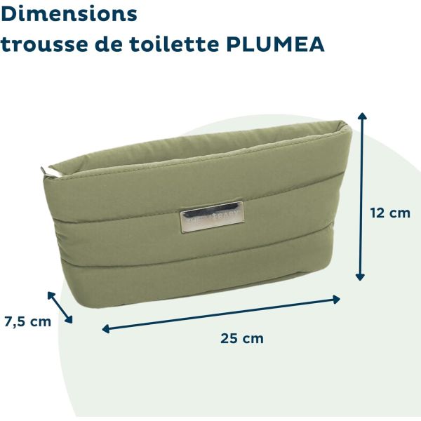 Trousse de toilette PLUMEA VERT CACTUS sans accessoires