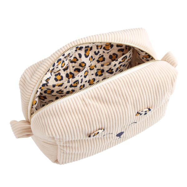 Trousse de toilette Léopard velours