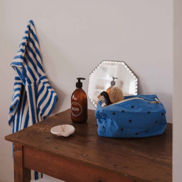 Trousse de toilette bébé Vic Coeur greek blue