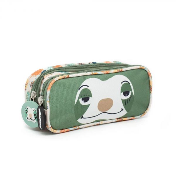 Trousse double tête d'animal Chillos le paresseux