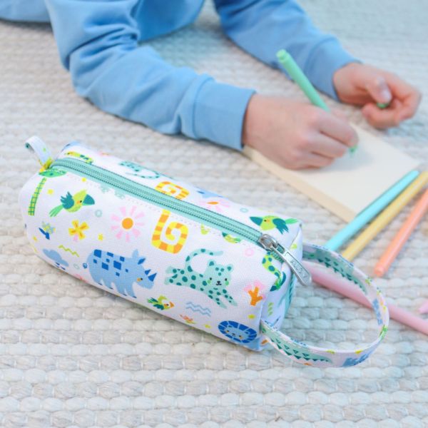 Trousse scolaire enfant avec poignée Jungle
